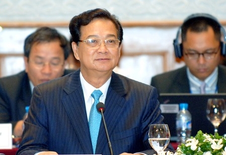 Thủ tướng Chính phủ Nguyễn Tấn Dũng tại diễn đàn. Nguồn: internet